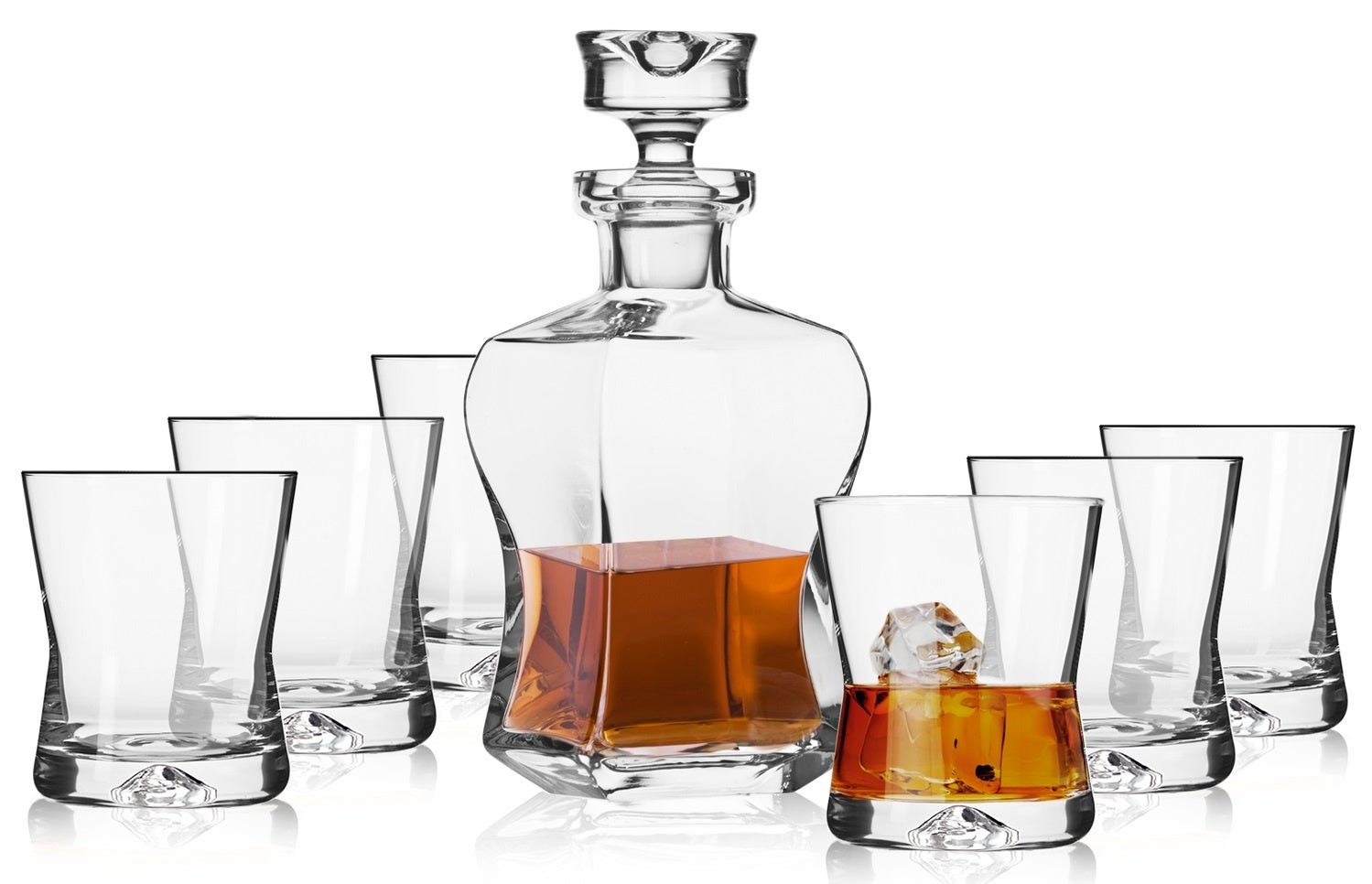 Komplet Do Whisky Signature KROSNO Karafka i 6 Szklanek