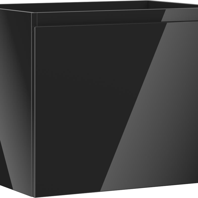 Mexen Orio szafka łazienkowa podumywalkowa 60 cm, 1 szuflada, czarna połysk - 91A10-06047-1-BF70