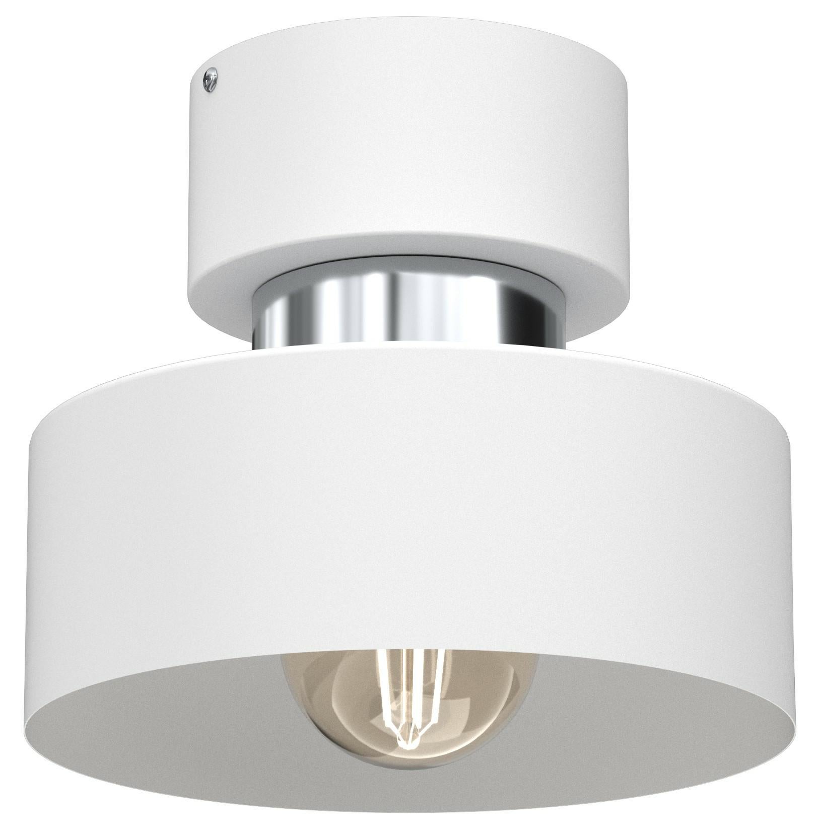 Lampa wisząca Marti biały mat-chromowana 1xE27x15W metal wym:18x20,5x20,5cm IP20 Luminex