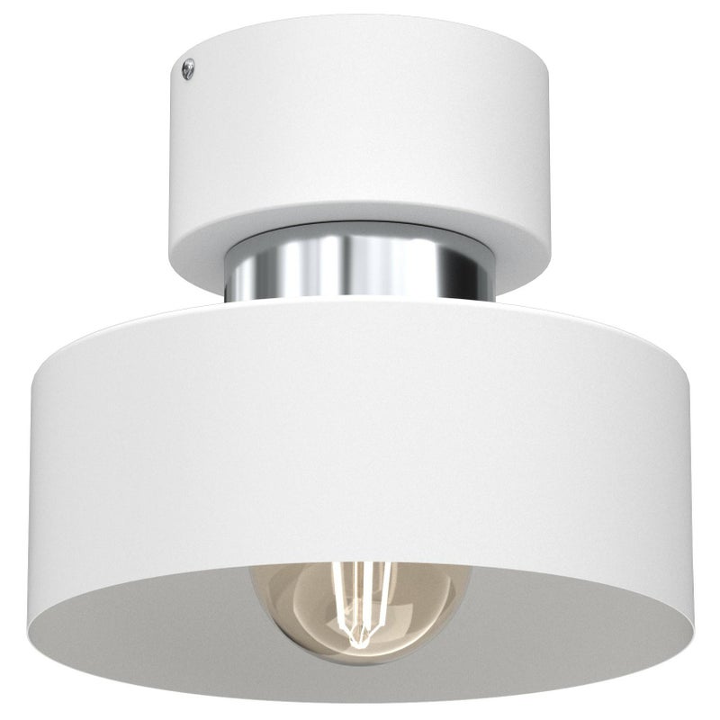 Lampa wisząca Marti biały mat-chromowana 1xE27x15W metal wym:18x20,5x20,5cm IP20 Luminex