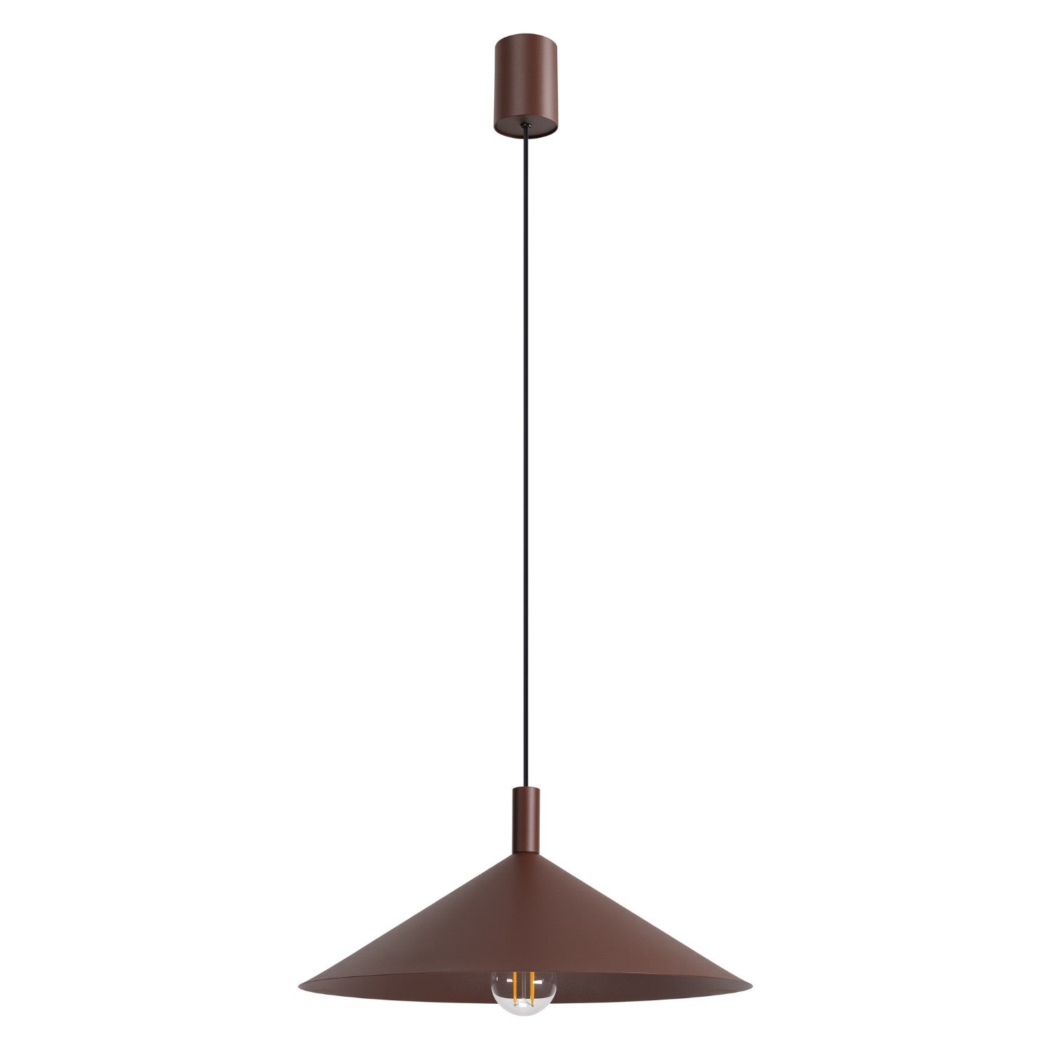 Sollux Nox 40cm Lampa ścienna kopułowa brązowa 1x E27