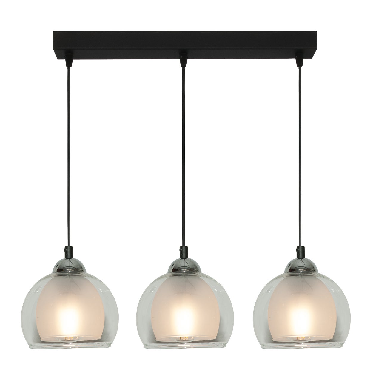 Lampa wisząca potrójna BENARIVO E27 do jadalni nowoczesna IP20 Edylit