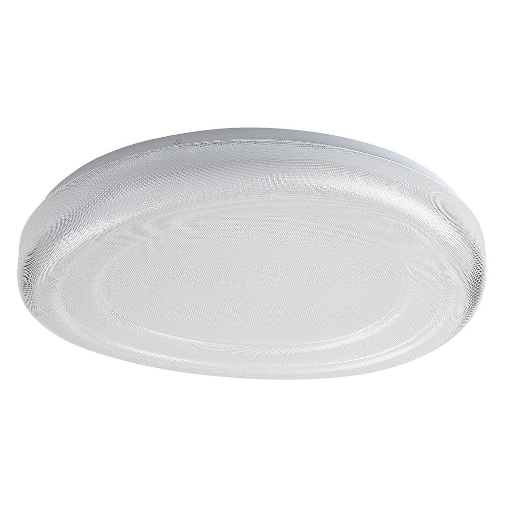 Plafon łazienkowy LED 36W 2900lm 4000K Okrągły Biały Szkło Metal IP44 Ø480mm
