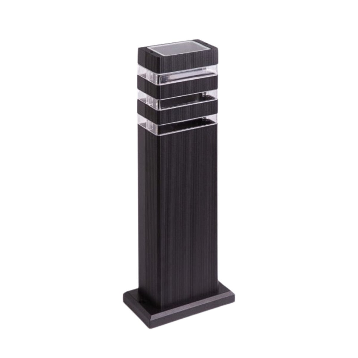 Lampa ogrodowa stojąca Słupki czarna 1xGU10x35W IP44 wym: 40 x 11 x 6,5 cm aluminium Ecolight