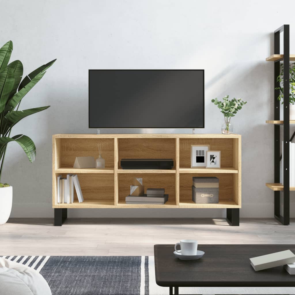vidaXL Szafka TV, dąb sonoma, 103,5x30x50 cm