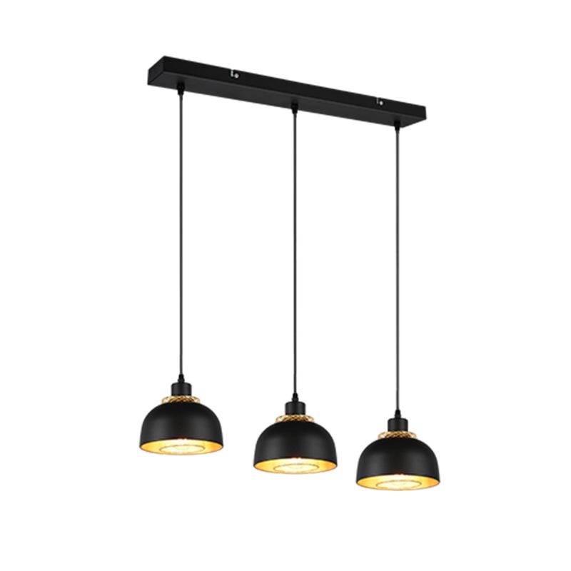 Lampa wisząca PUNCH czarno-złota 3 x E27 x 40W wym:150x68x18cm RL