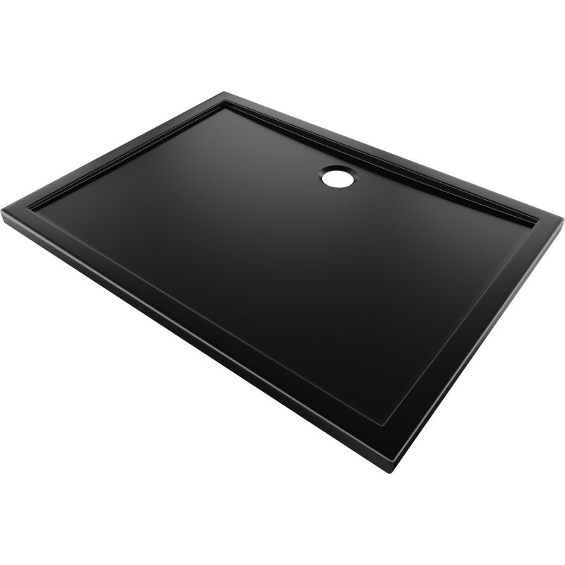 Mexen Flow brodzik prostokątny slim 110 x 100 cm, czarny mat - 46R701011