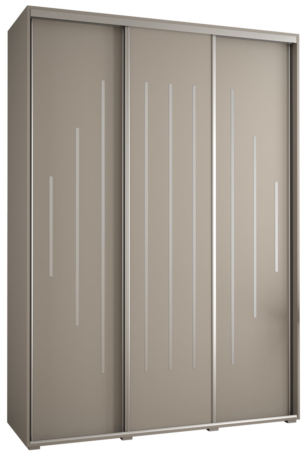 Szafa przesuwna wysoka Dakota 12 170 x 45 x 235,2 cm kaszmir + u. Srebrny - Abiks Meble