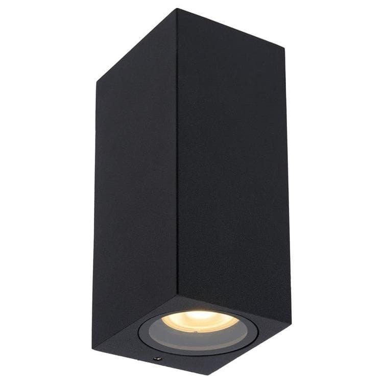 Kinkiet zewnętrzny ZARO czarny 2xGU10x35W wym:16x6,8x7,8cm IP44 Lucide