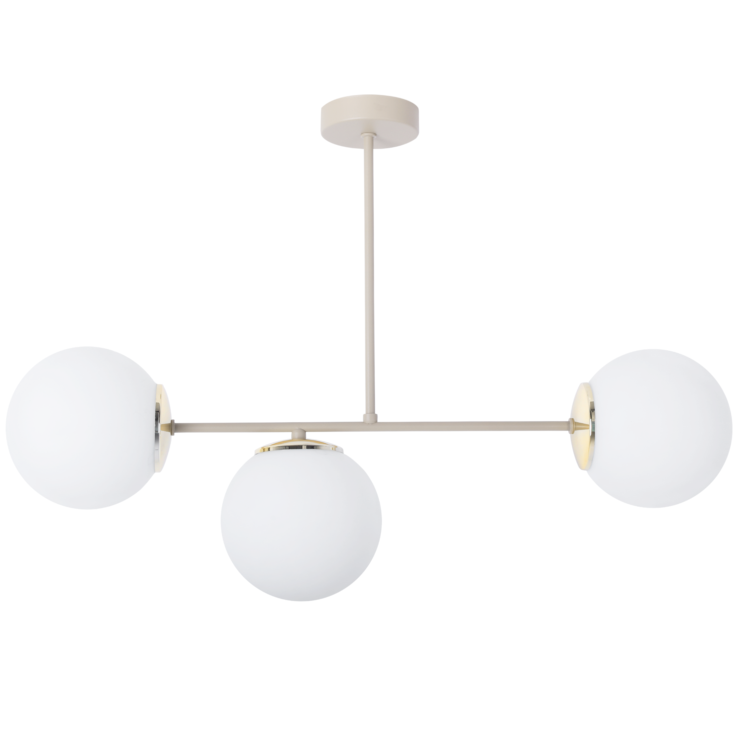 Lampa sufitowa wisząca Light Home LH Siena 3x E14 kaszmirowy/złoty