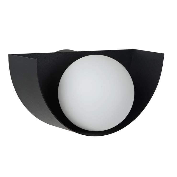 Kinkiet BENNI czarny 1xG9x28W szkło wym:8x16x8cm IP20 Lucide
