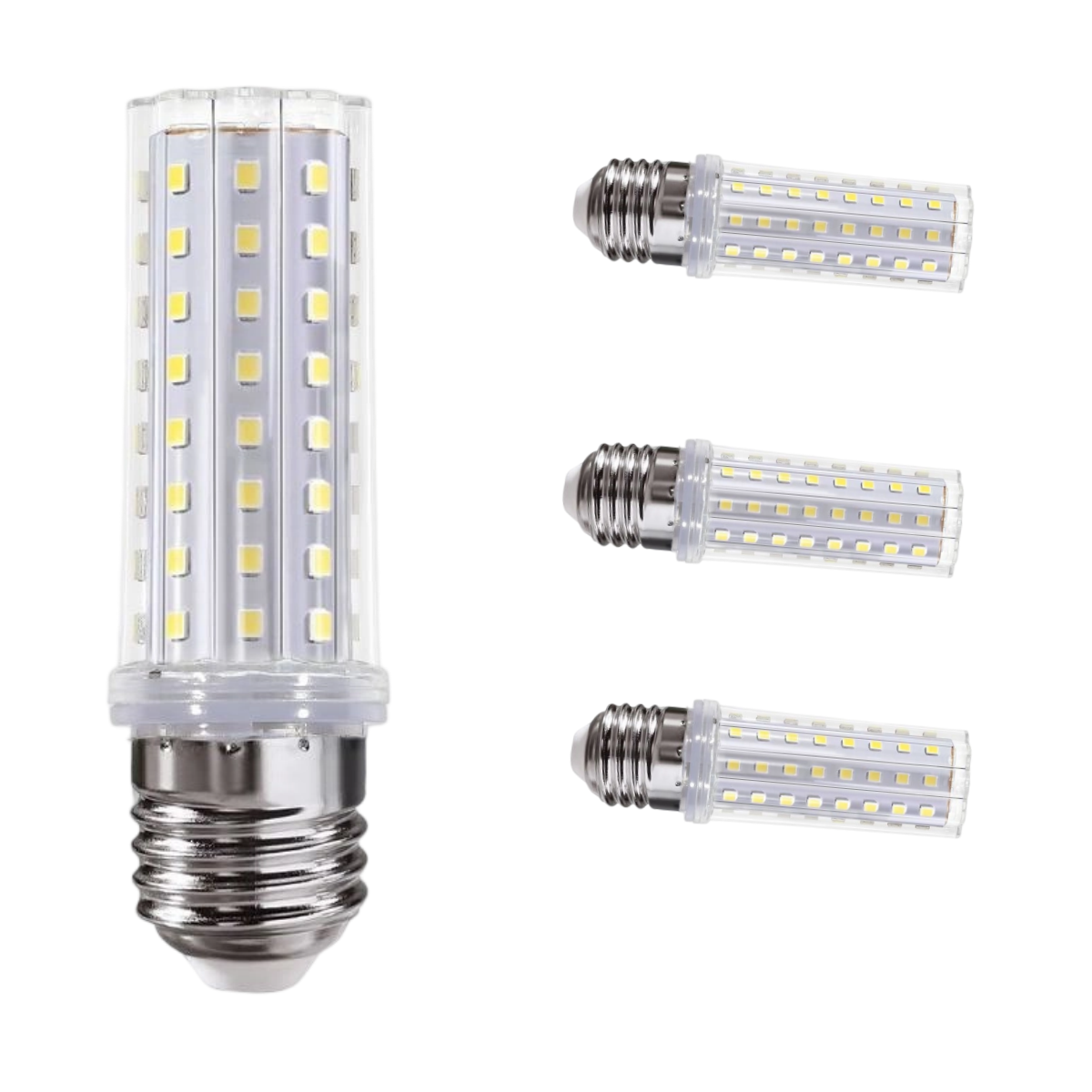 Zestaw 4 żarówek LED E27 30 W, 220 V, zimna biel 6400 K, nieściemnialne, odpowiednik żarówki żarowej 100 W, żarówka LED E27 do oświetlenia wewnętrzneg