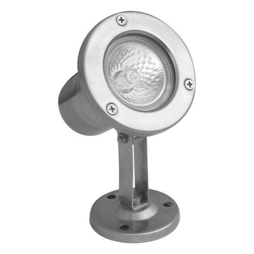 Lampa gruntowa wbijana Emy srebrna 1xGU5.3x50W wym: 14 x 8 x 10,5 cm metal SU-MA