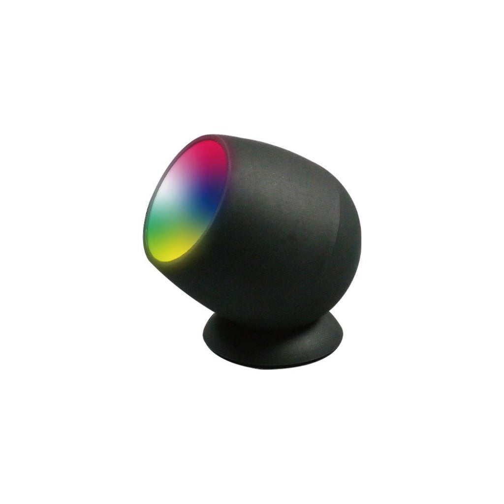 Lampa stołowa LED 2,2 W, kolor czarny, Wi-Fi, kompatybilna z Asystentem Google i Amazon Alexa, RGB+6500 K, zmieniająca kolor CCT, ściemnialna