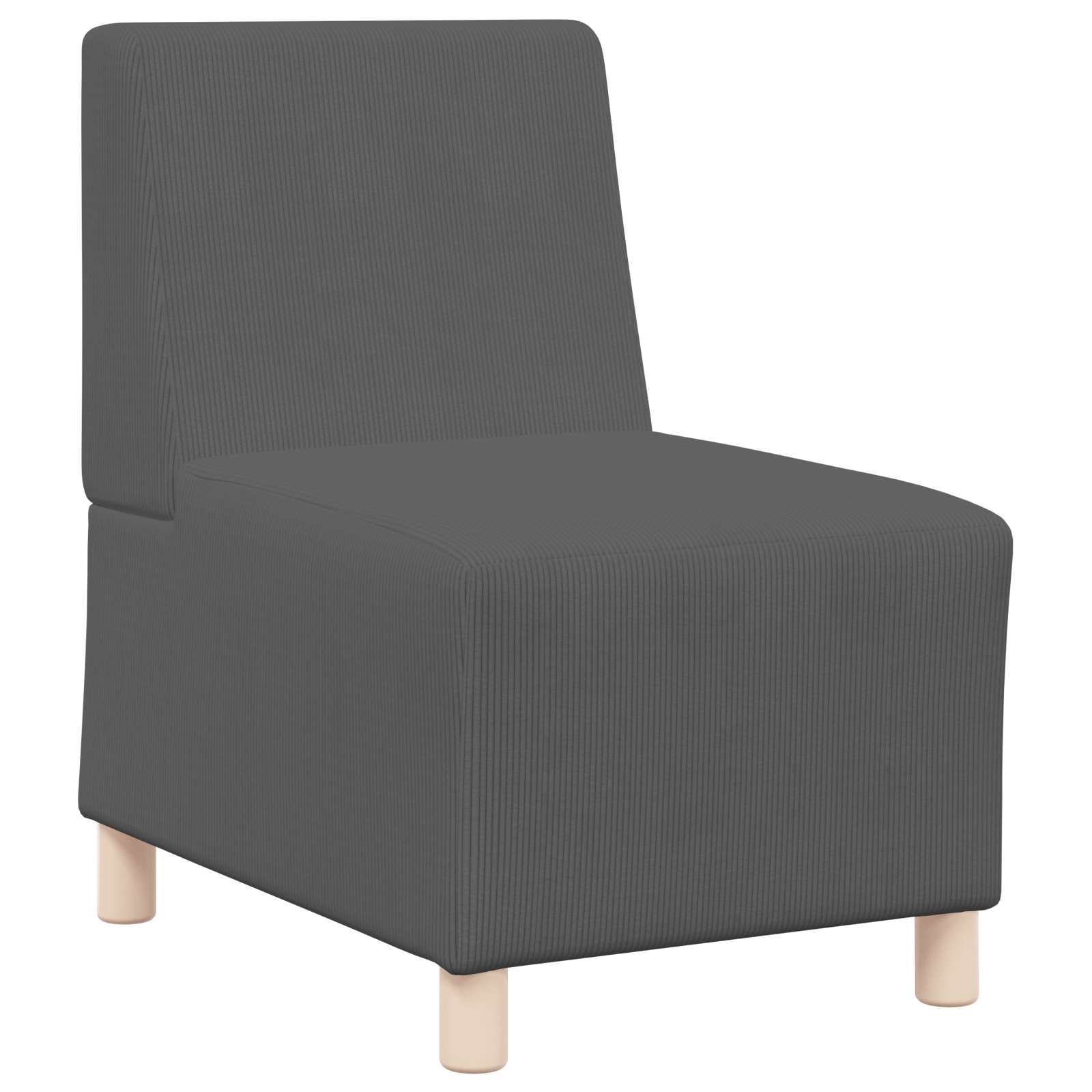 | Modułowa sofa bez podłokietników | Ciemnoszary 55 x 74 x 82 cm