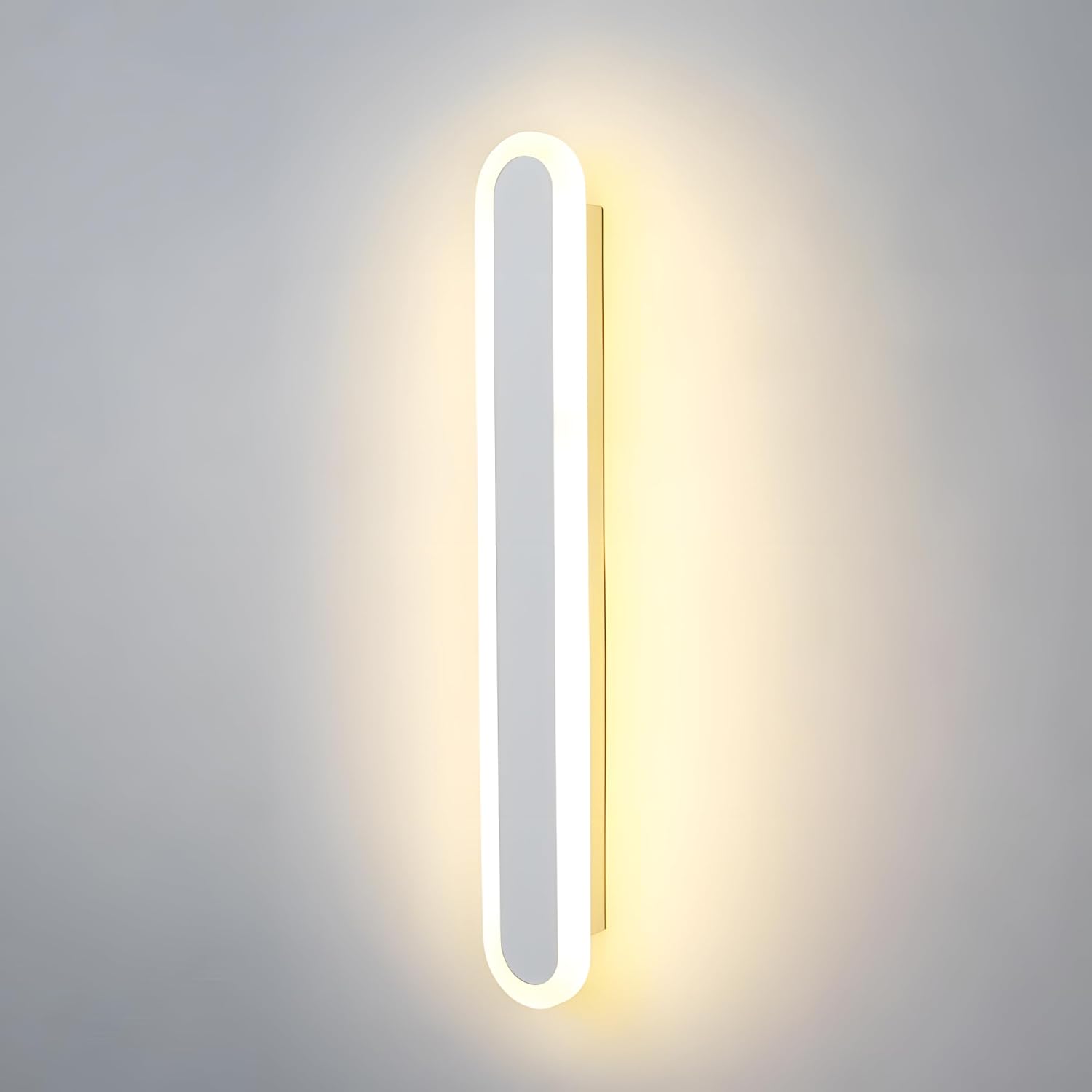 Kinkiet wewnętrzny LED, 15 W, nowoczesny kinkiet z 3 temperaturami barw (3000 K/4000 K/6000 K), akrylowy kinkiet do sypialni, salonu, przedpokoju