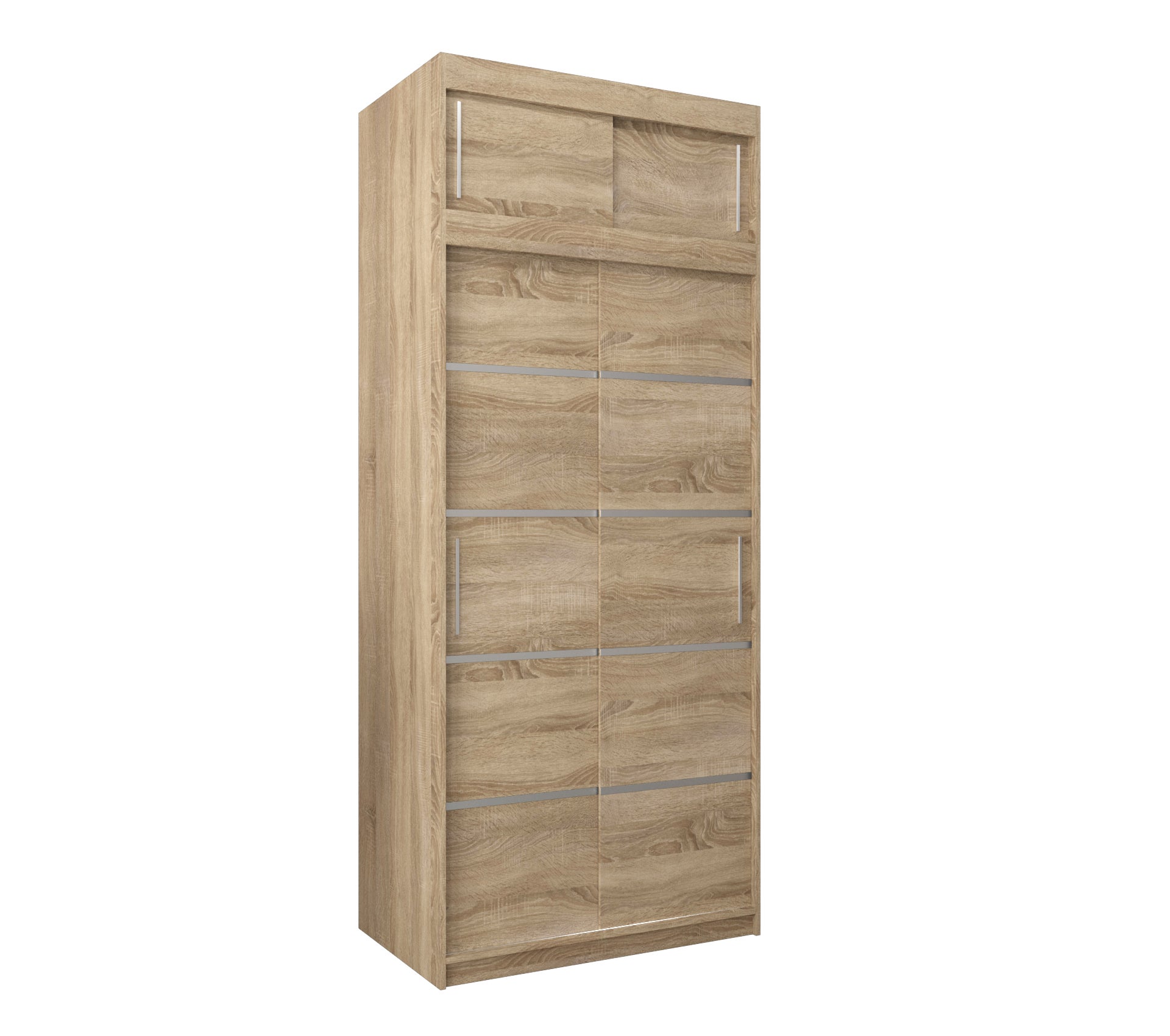 Szafa przesuwna z nadstawką garderoba Verona 1 100 x 62 x 240 cm Sonoma - Abiks Meble