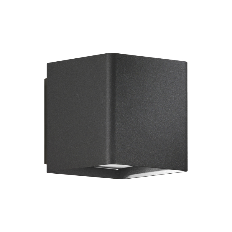 GHEE EVO – zewnętrzna lampa ścienna LED 10 W IP65, regulowana w zakresie 30–130°, 4000 K, antracytowa, lampa projektowa – Rossini Group