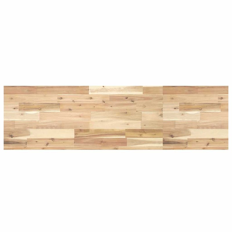 Blat Drewniany Akacjowy Lity Surowy do Stołu 160x40 cm Grubość 4 cm Brązowy