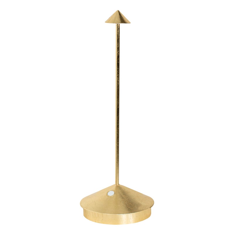 Lampa stołowa LED Pina Pro Gold Leaf z akumulatorem i ściemnianiem, bezprzewodowa, szafranowa, 2200-2700-3000K