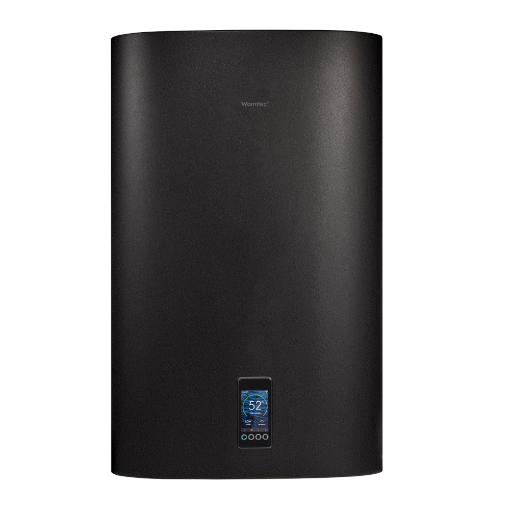Bojler elektryczny 80l Wi-Fi pionowy/poziomy czarny pojemnościowy kolorowy wyświetlacz Warmtec BPC80