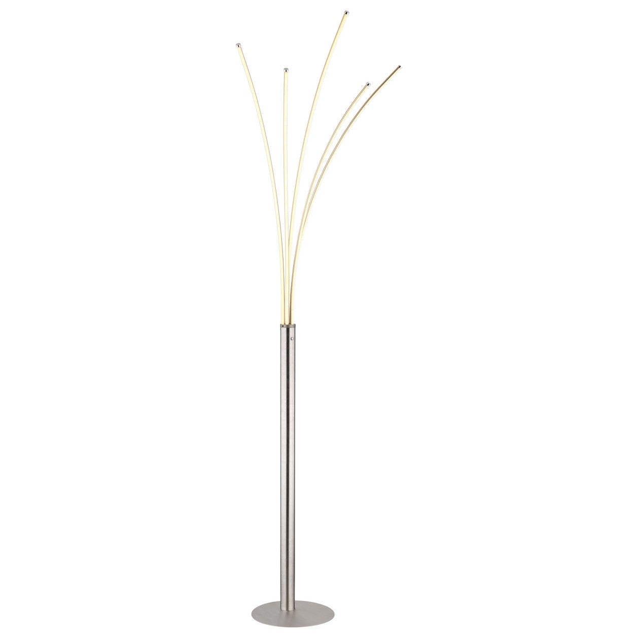 Nowoczesna lampa stojąca Bizzy Nikl - 59229N