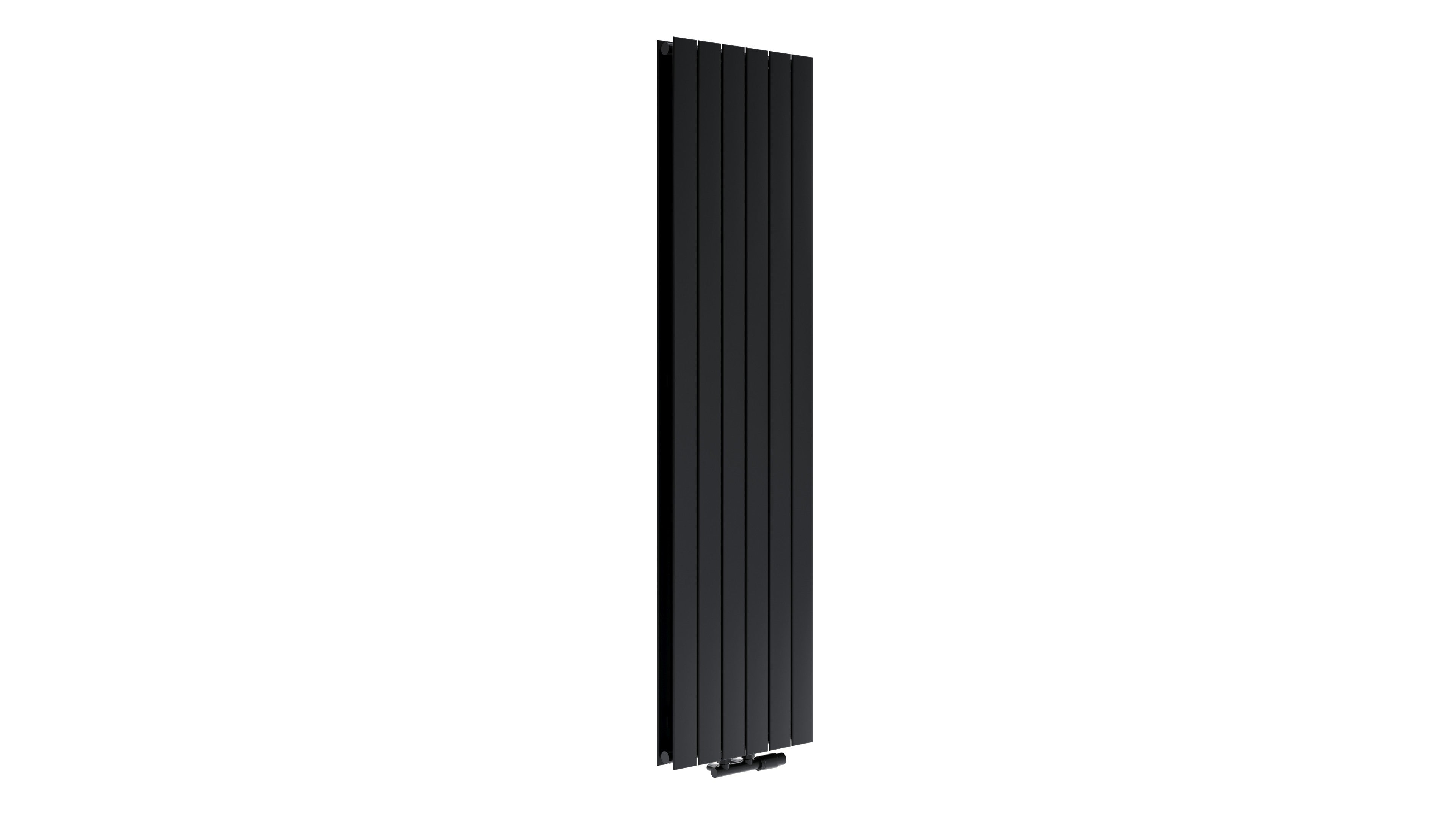 Grzejnik dekoracyjny podwójny Vast II 185x44,5 cm czarny mat ZDC Roz 5 cm 1330W VALX