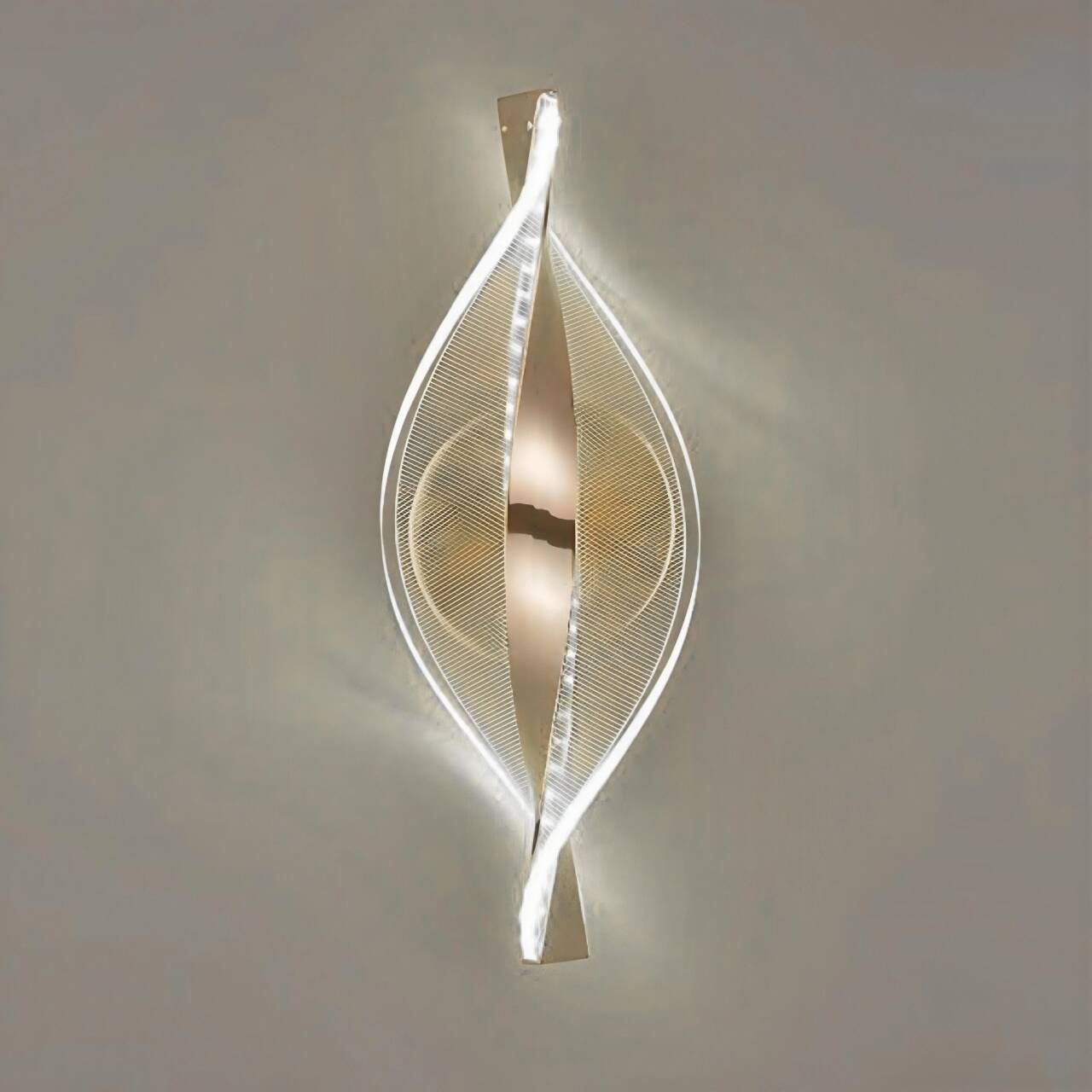 Lampa LED Ścienna do Sypialni - 6000K Biały Neutralny, Design z Przezroczystego Akrylu, 30cm, Lampka Nocna, Oświetlenie Wewnętrzne - 1 Sztuka