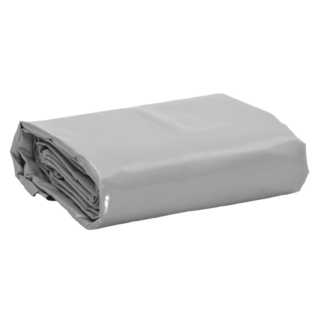 Plandeka, szara, 4x5 m, 650 g/m² vidaXL