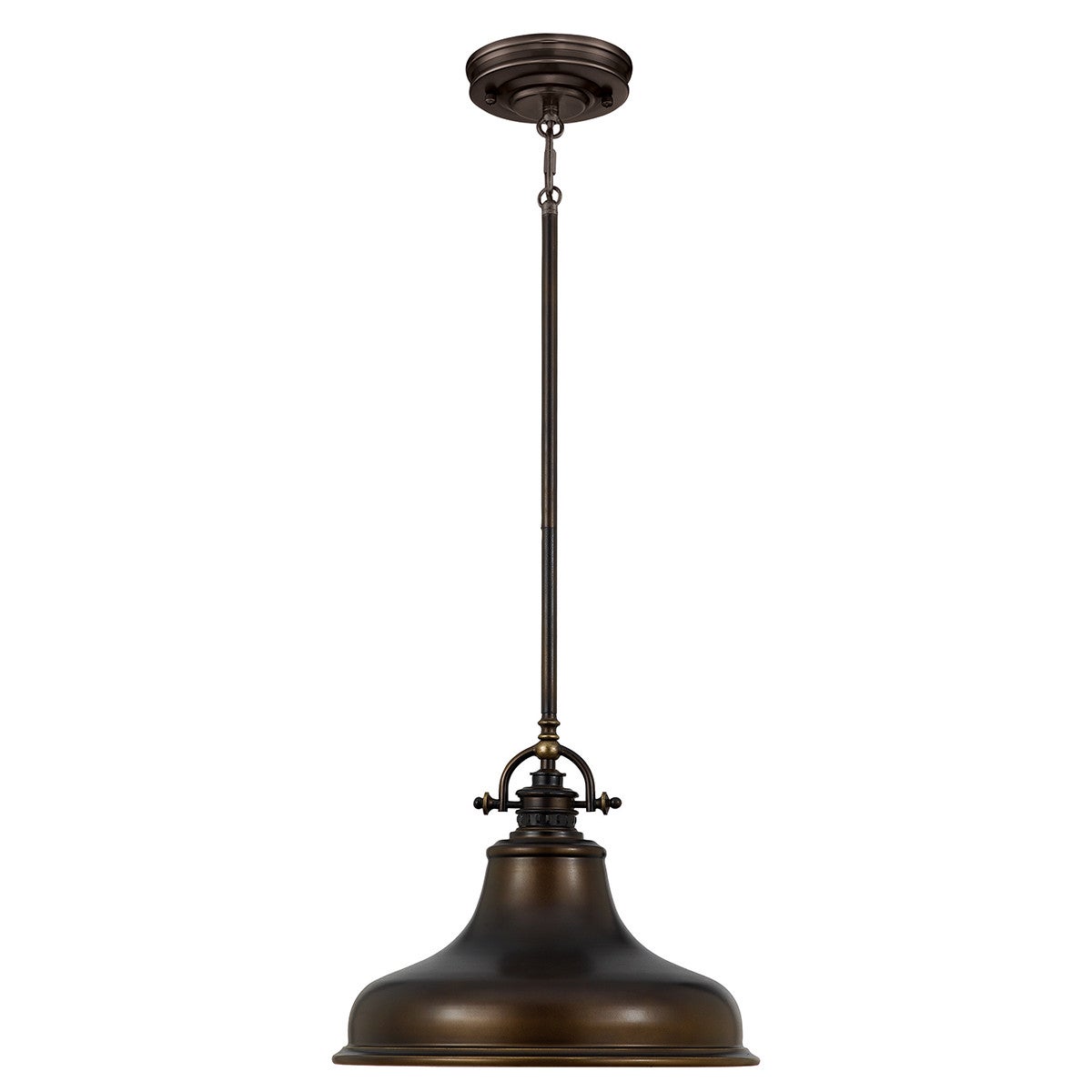 Lampa wisząca industrualna brąz palladiański fi 34cm Emery Quoizel