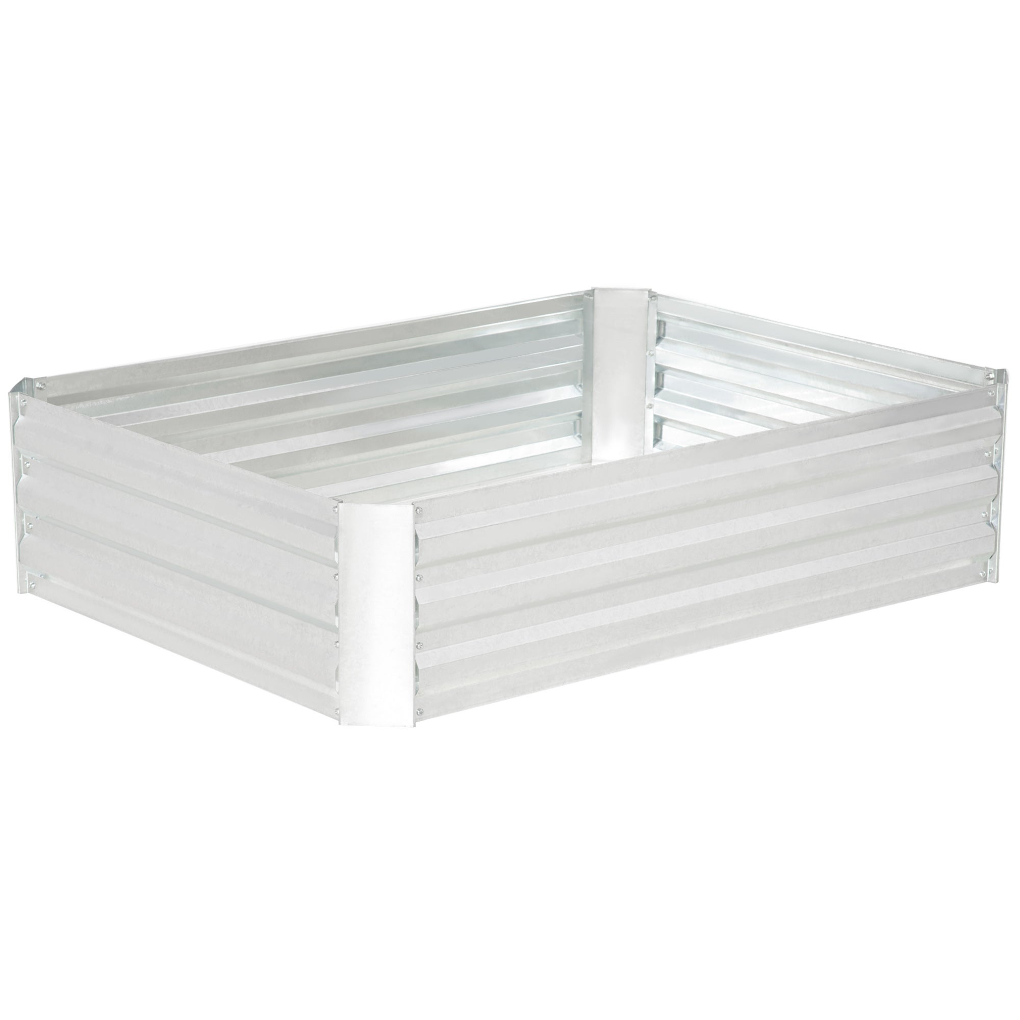 Podwyższona grządka 120 x 90 x 30 cm, stal, do ogrodu, na taras i balkon, do codziennego użytkowania