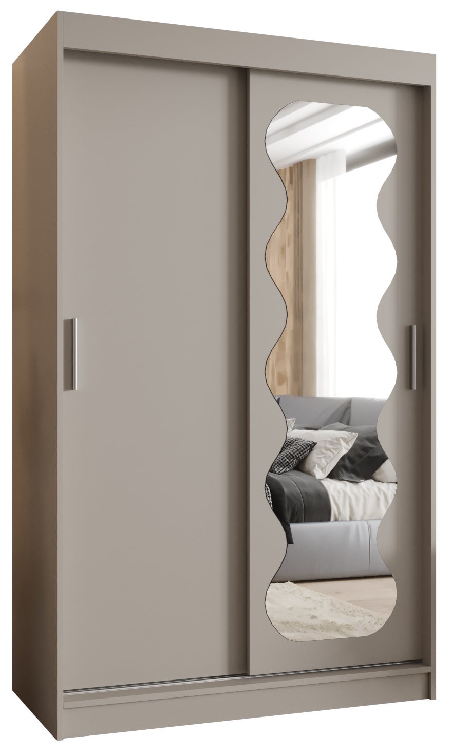 Szafa przesuwna garderoba SPOTI 120 x 62 x 200 cm Kaszmir