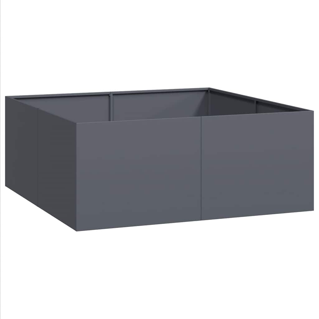Doniczka Antracyt 100x100x40 cm Stal