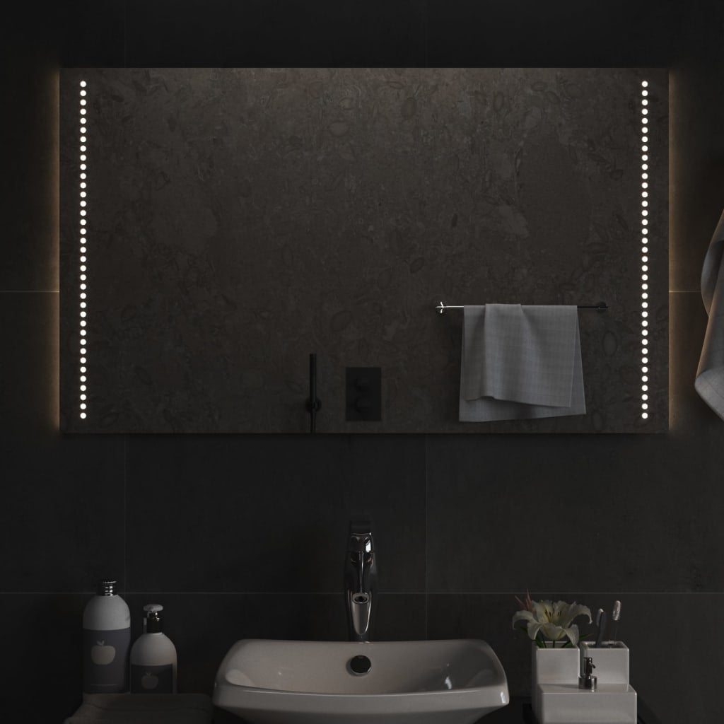 Lustro łazienkowe z LED, 60x100 cm vidaXL