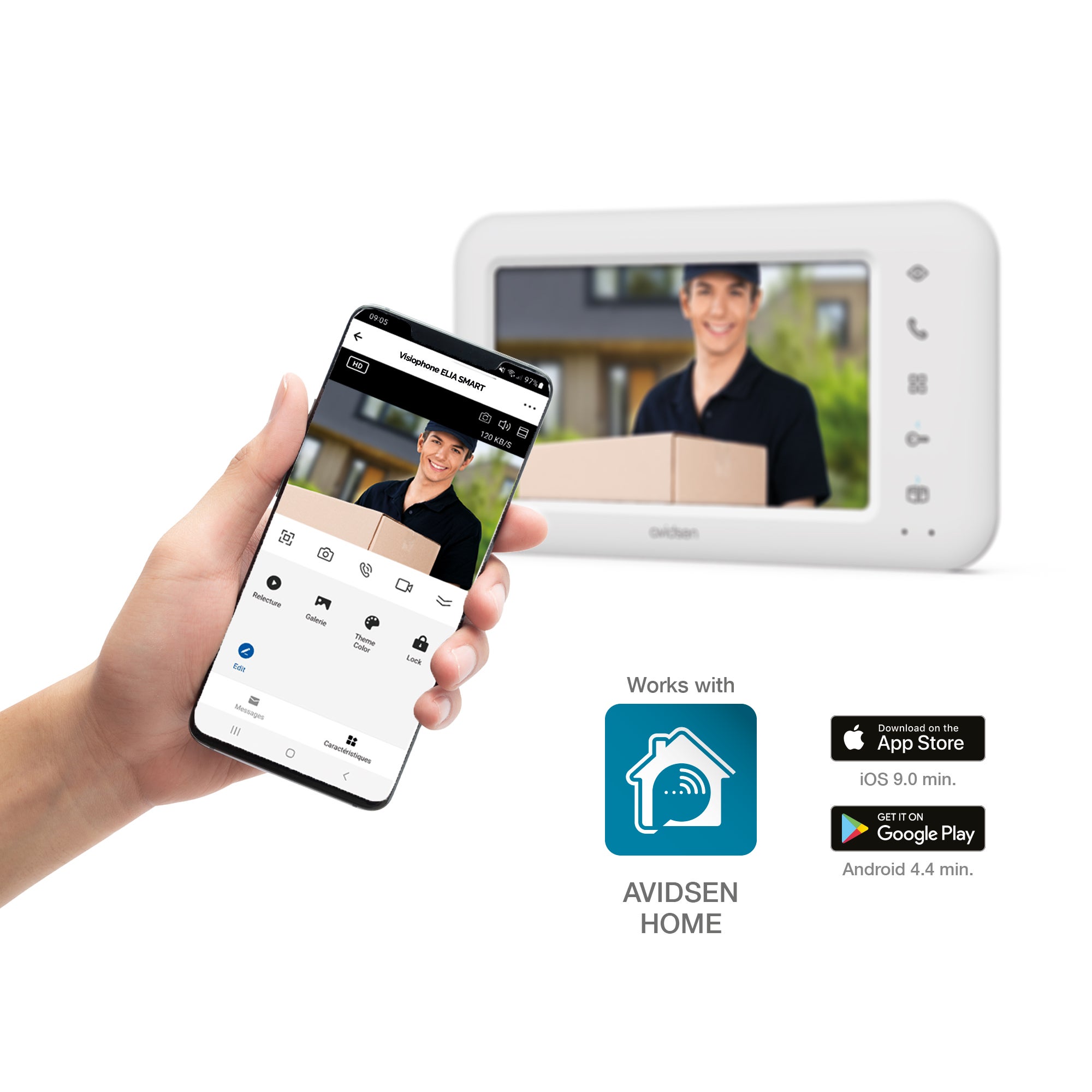AvidsenHome połączony wideodomofon - Elia Smart - Avidsen - 112292