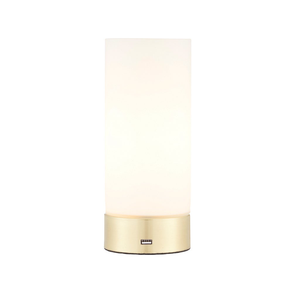 Lampa stołowa DARA szczotkowana mosiężna 1xE14x15W metal wym:24x10x10cm IP20 Endon