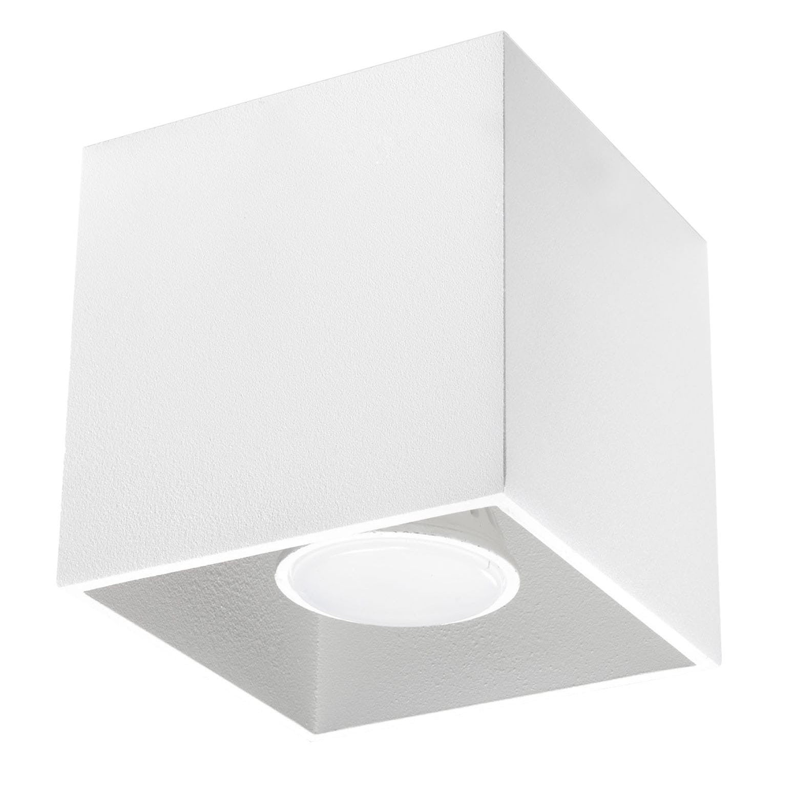 Plafonnier Aluminium Blanc GU10 1 Quad