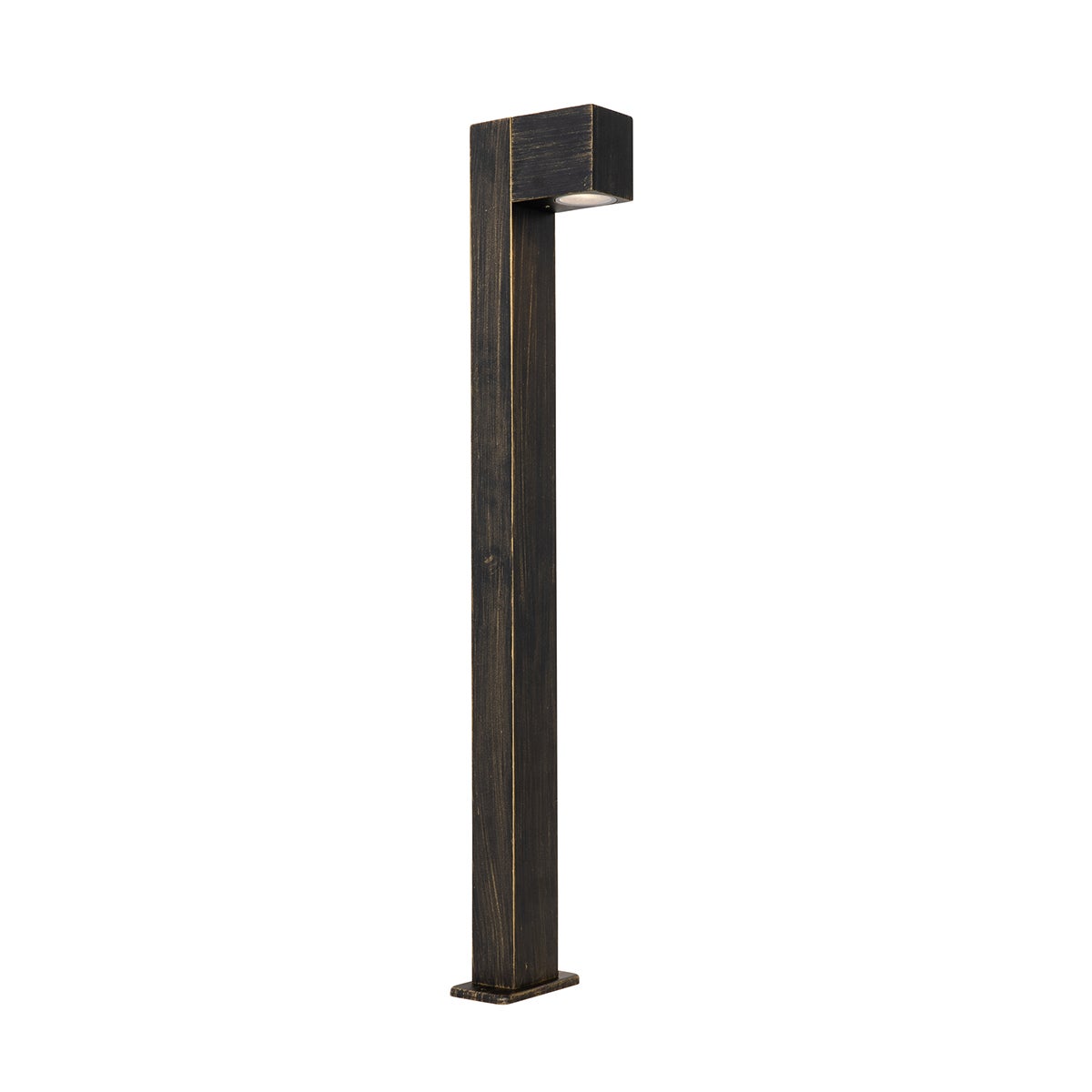 Qazqa przemysłowy lampa słupkowa do ogród - Baleno - złoty/mosiężny, max. 35w, kompatybilny z żarówką LED, gu10, 80cm, IP44