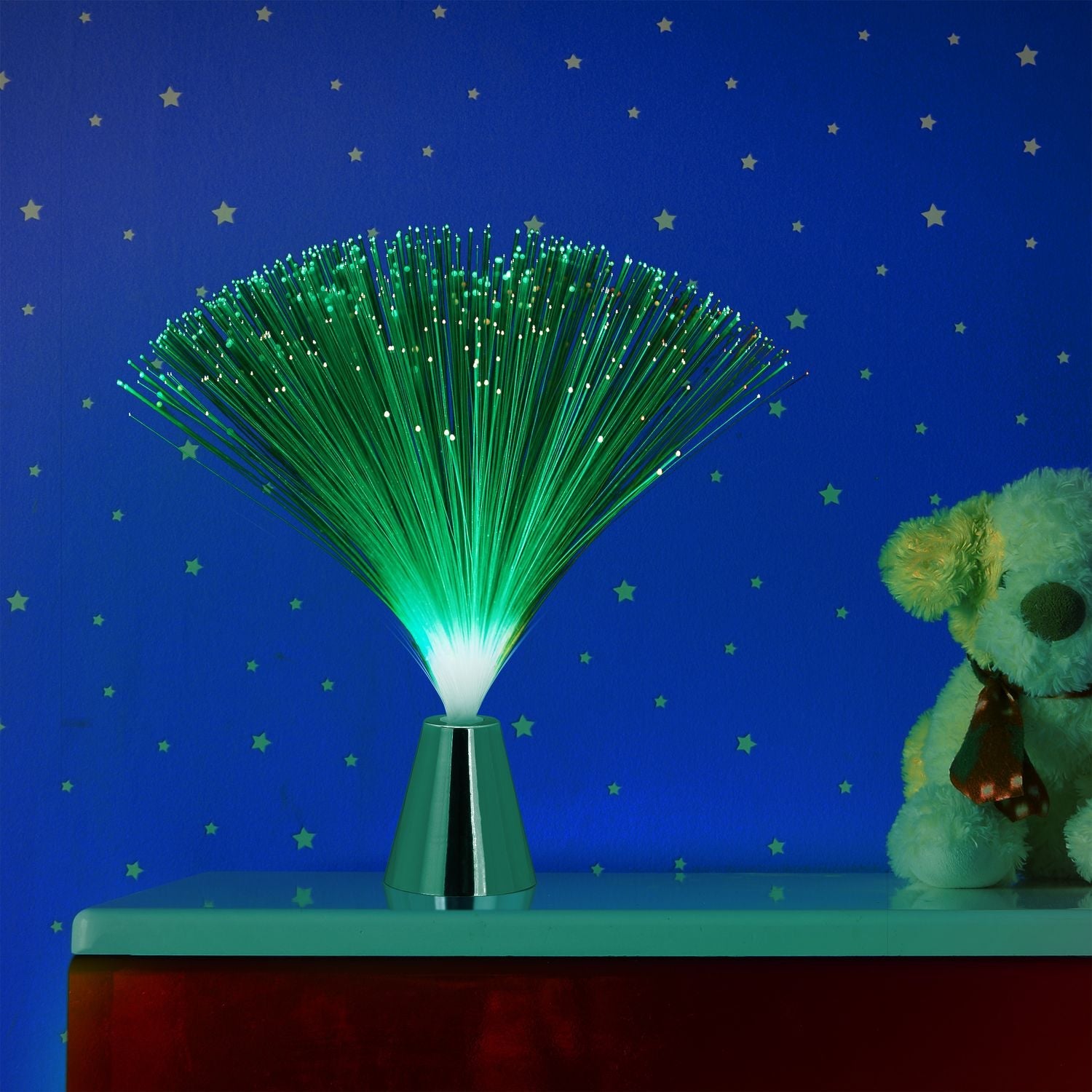Lampa LED z włókna szklanego ze zmianą koloru, zasilana na baterie
