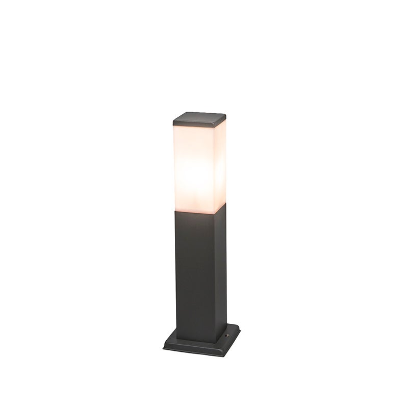 Qazqa lampa słupkowa do ogród - Malios - biały, max. 60w, kompatybilny z żarówką LED, e27, 45cm, IP44