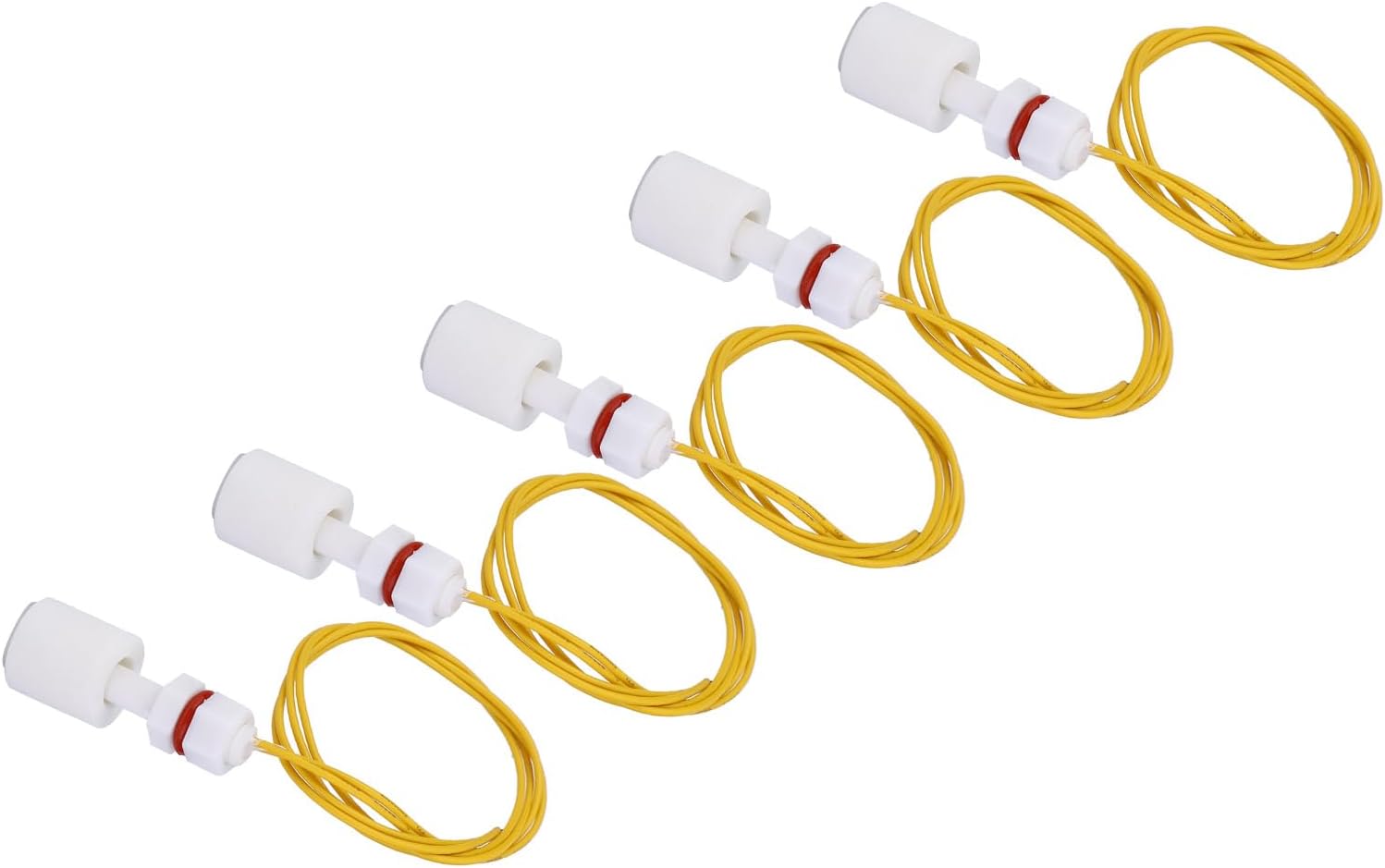 5 szt. Plastikowy przełącznik pływakowy P3208, kontroler czujnika poziomu cieczy do basenu w zbiorniku na wodę - używany w elektryce