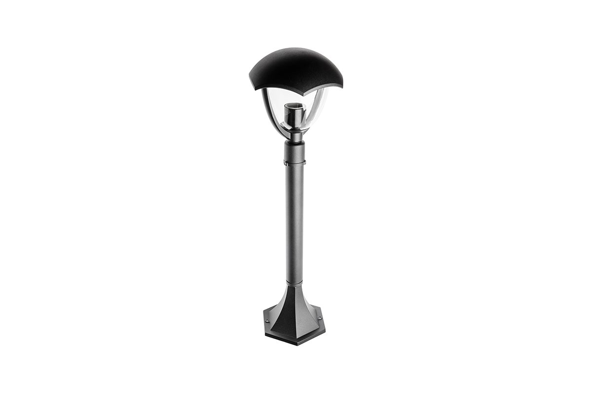 Oprawa ogrodowa GRANDE-P, E27, MAX.60W, AC220-240V, IP54, słupek, czarny - GTV LIGHTING