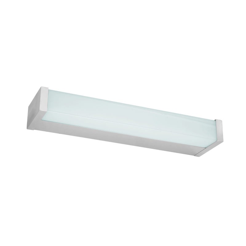 Kinkiet ścienny Minoria srebrno-biały LED 6W 3000K 600lm do łazienki wym: 3,9 x 30 x 7,8 cm tworzywo sztuczne IP44 Italux
