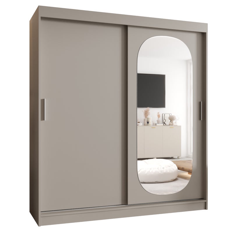 Szafa przesuwna garderoba ROYAL 180 x 62 x 200 cm Kaszmir