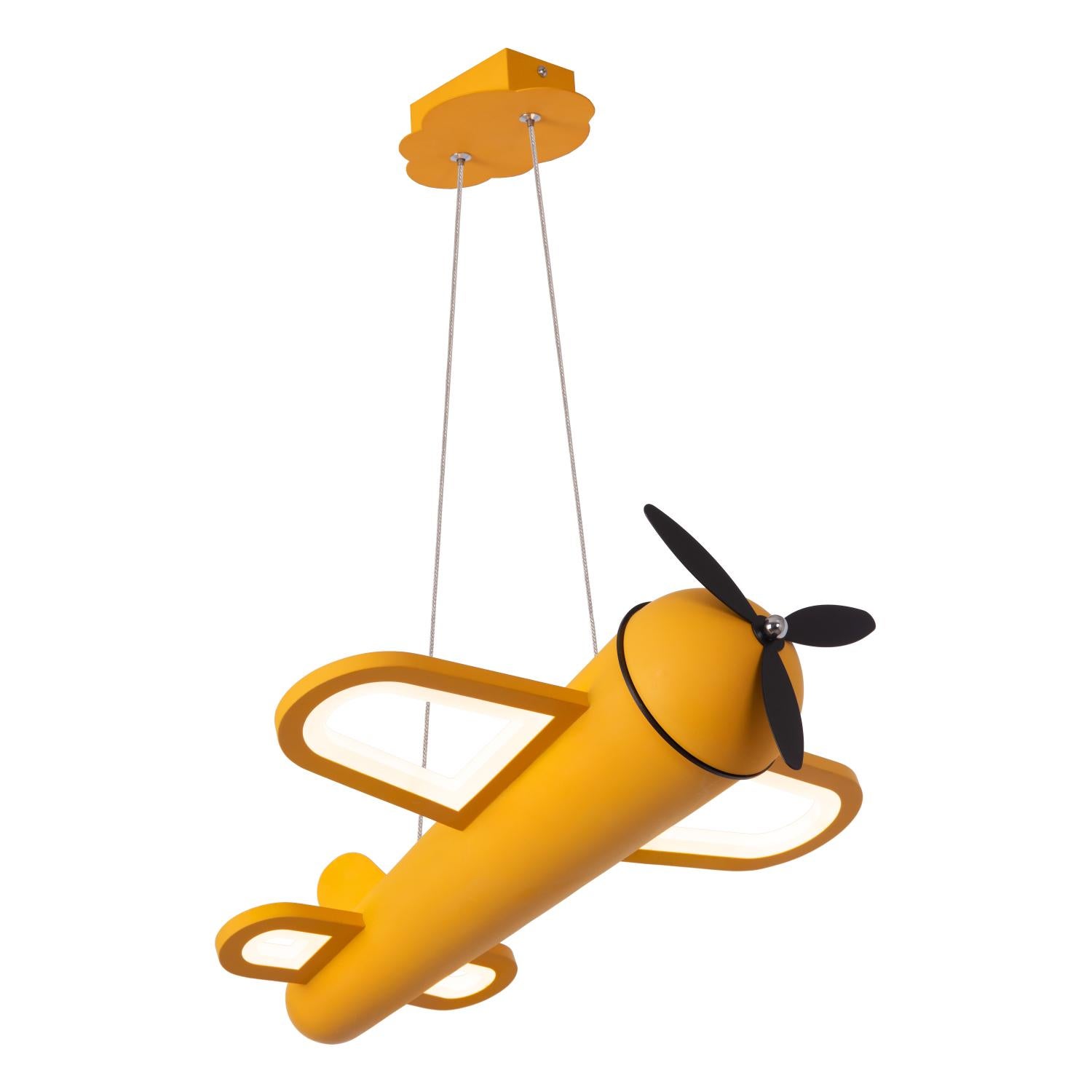 Lampa wisząca LED FOKKER 26W ciepła 1400lm metal żółta wym:142x46,5x44,9cm IP20 Lucide