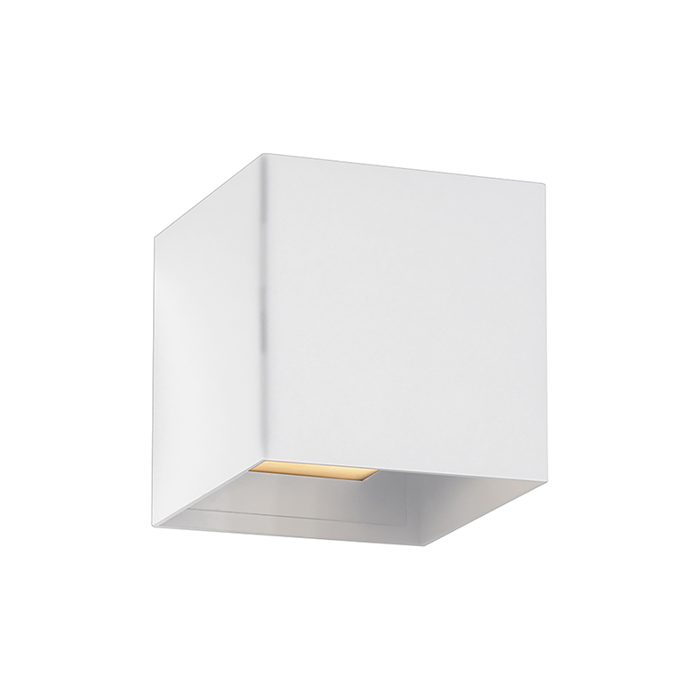 Kinkiet zewnętrzny KADO, dwuwiązkowy, biały, oprawka E27, stopień ochrony IP65, nowoczesny design aluminiowy - Rossini Group