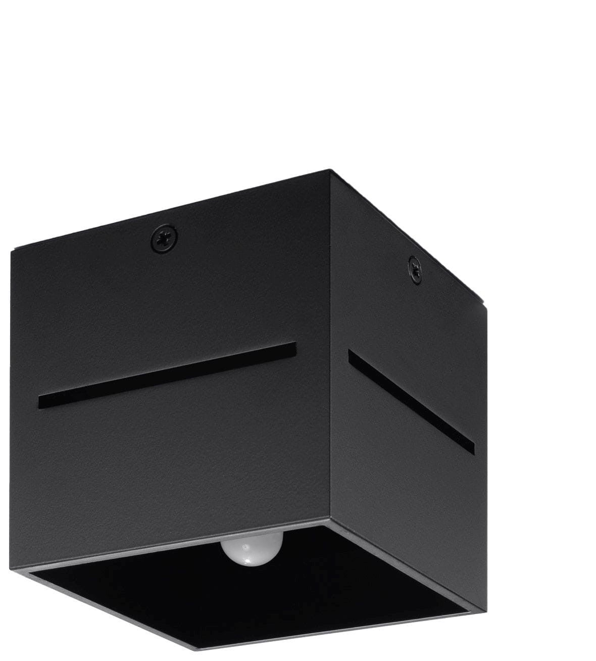 Plafonnier Aluminium Noir G9 1 Lobo