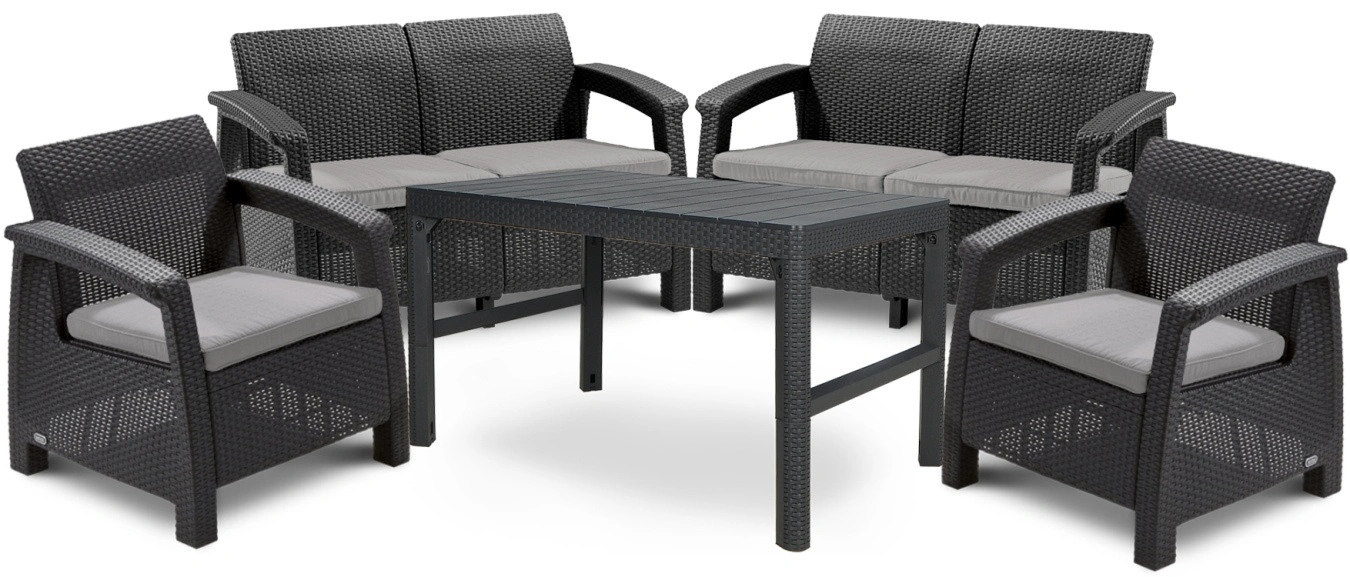 Meble ogrodowe CORFU FIESTA/LYON Graphite 1 szt