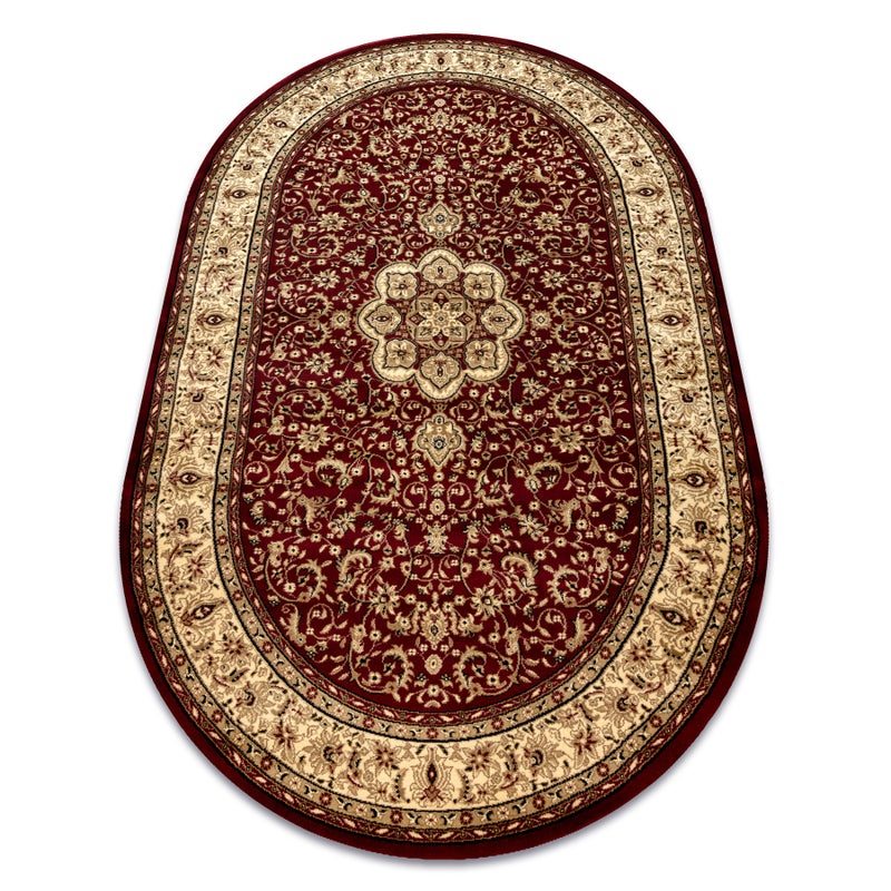 Dywan ROYAL ADR owal wzór 521 bordo 150x250 cm