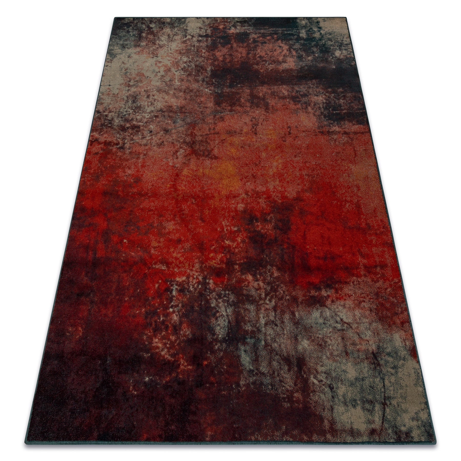 Dywan wełniany OMEGA TOGO abstrakcja red czerwony 170x235 cm